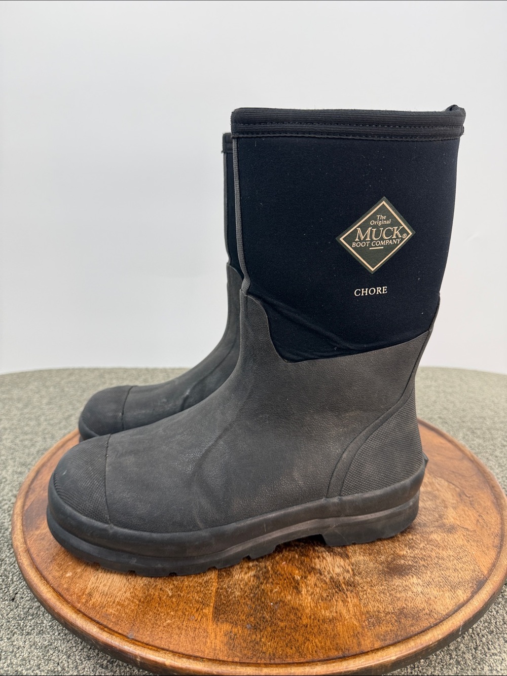 Muck Boot Company Chore Black Neoprene Work Boots Wm 8 Men 7